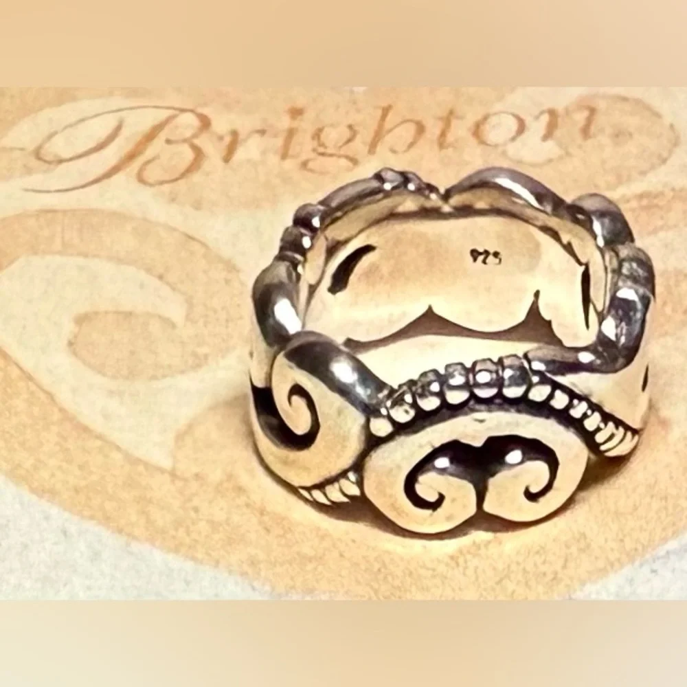 Brighton .925 Silver Swirl Heart Ring - Picture 3 of 4